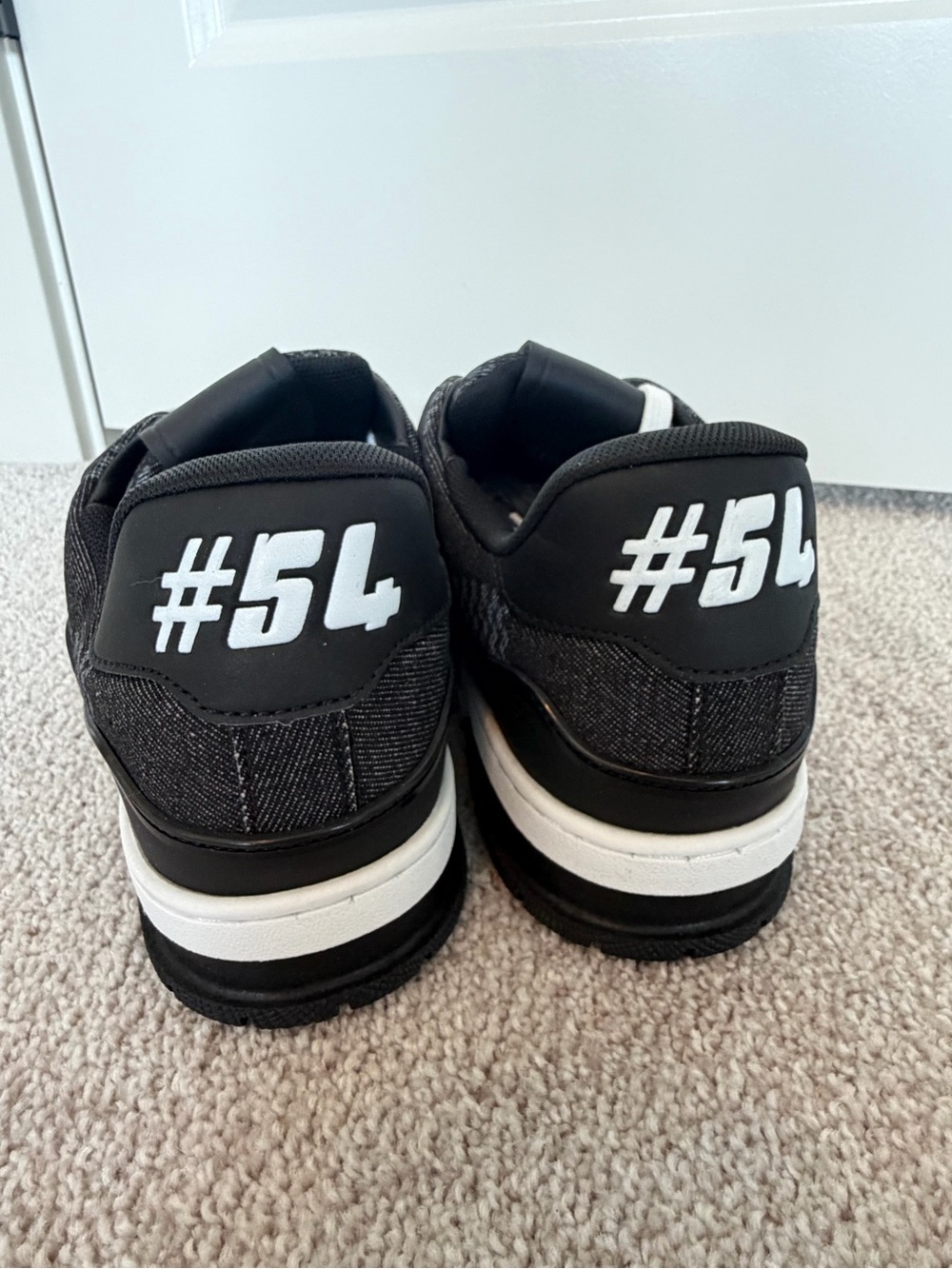 Louis Vuitton Men’s Black and White Low-Top Sneakers - Picture 8 of 9
